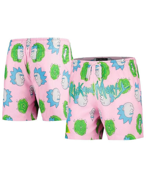 Men's Pink Rick And Morty Shorts