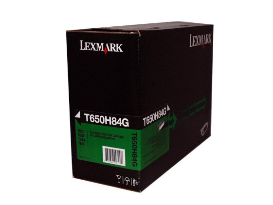 Lexmark T650H84G High Yield Toner Cartridge - Black