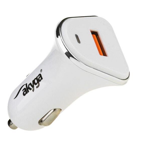 Akyga AK-CH-07 - Auto - Cigar lighter - 12 V - Silver - White