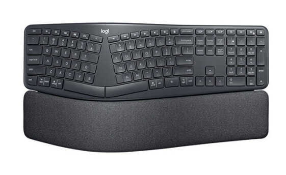 Logitech ERGO K860 - Full-size (100%) - RF Wireless + Bluetooth - QWERTZ - Graphite