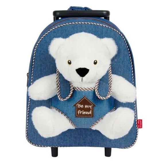 Школьный рюкзак с колесиками Perletti Perry 38 x 28 x 11 cm Полярный медведь