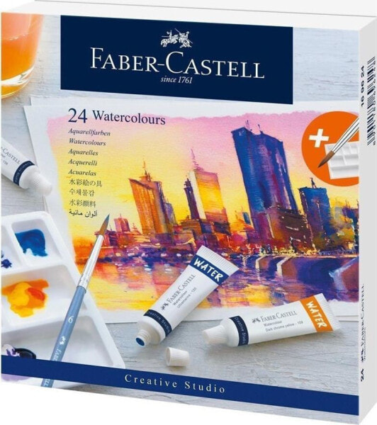 Краски акварельные Faber-Castell CS Creative Studio в тубах 24 цвета