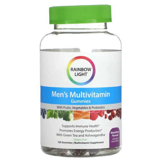 Rainbow Light, Мультивитамины для мужчин, ягодное ассорти, 120 жевательных таблеток