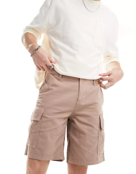 ASOS DESIGN cargo short in tan