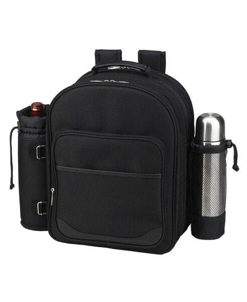 Deluxe 2 Person Picnic, Coffee Backpack Cooler with Wine Pouch