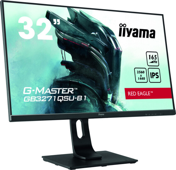 Iiyama G-MASTER GB3271QSU-B1 - 80 cm (31.5") - 2560 x 1440 pixels - Wide Quad HD - LED - 1 ms - Black
