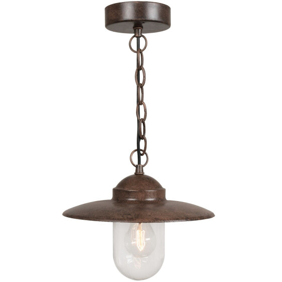 Nordlux Luxembourg - Outdoor ceiling lighting - Rust colour - Metal - IP33 - Transparent - E27