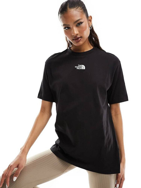 The North Face Oversized heavyweight t-shirt in black Exclusive at ASOS