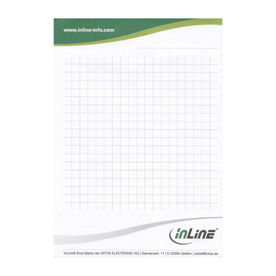 InLine 22310C - Monochromatic - White - A6 - 50 sheets - 80 g/m² - Squared paper