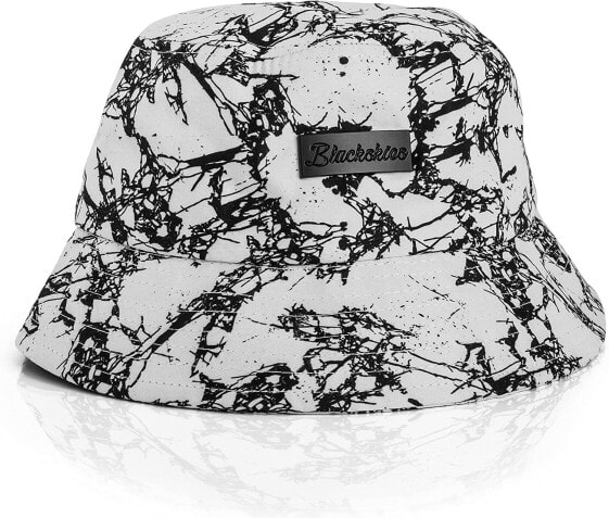 Blackskies Bucket Hat, Unisex, Black / White / Floral Print