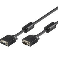 Wentronic Kabel VGA Verlängerung S/B 2.0m 2 Ferritkerne - Cable - Digital/Display/Video