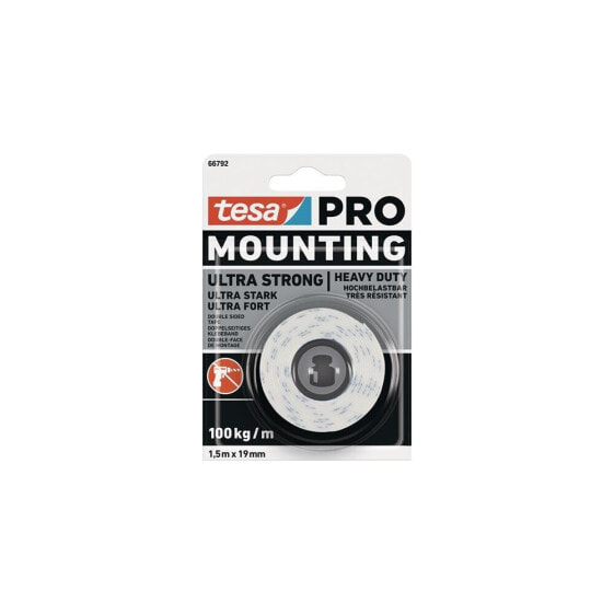 Tesa Montageband Mounting PRO Ultra Strong 66792 weiß Länge 1,5 m Breite 19 mm , VE: 12 Rolle