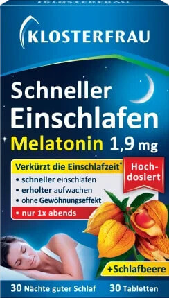 Schneller Einschlafen Melatonin 1,9 mg Tabletten 30 St, 9,6 g