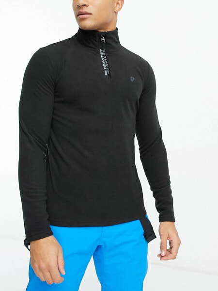 Protest Perfect quarter zip base layer in black