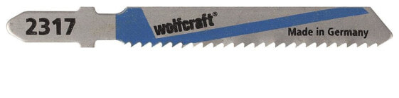 Wolfcraft 2317000 - Jigsaw blade - Aluminum - Steel - High-Speed Steel (HSS) - Blue,Stainless steel - 5 cm - 2 mm