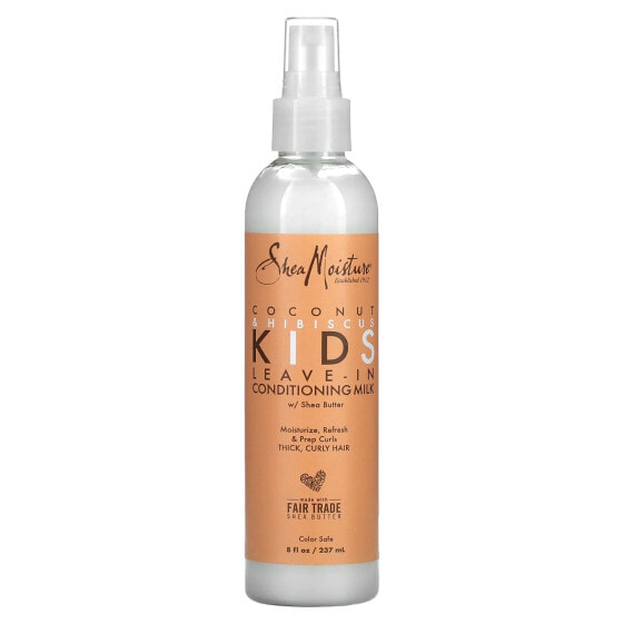 Kids, Leave-In Conditioning Milk with Shea Butter, Thick, Curly Hair, Coconut & Hibiscus, 8 fl oz (237 ml)