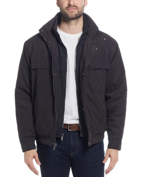 Men's Microfiber Poly Filled Bomber Jacket