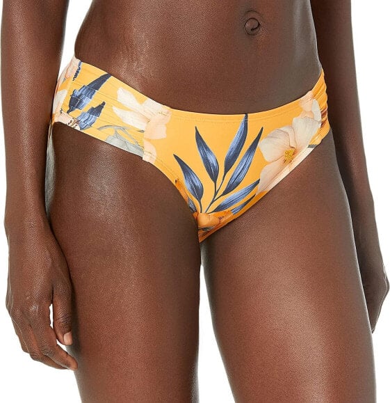 La Blanca 288930 Women's Hipster Bikini Bottom, Marigold/Belle Fiore, 10