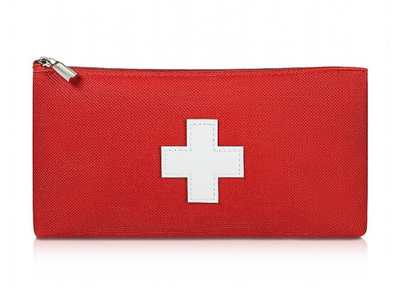 Rote Stofftasche zur Aufbewahrung von Erste-Hilfe-Artikeln 19x10x2 cm First Aid Kit