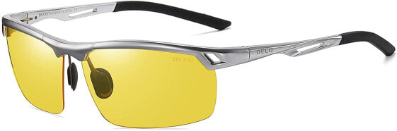 DUCO night vision glasses, anti-glare driving glasses, contrast, night driving glasses, polarised 8550