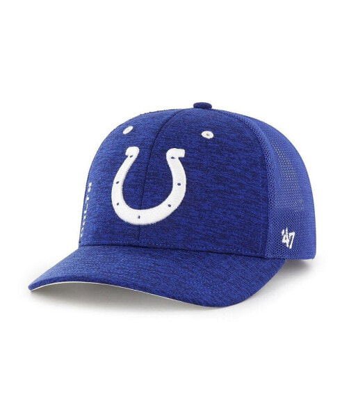 Men's Royal Indianapolis Colts Pixelation Trophy Flex Hat