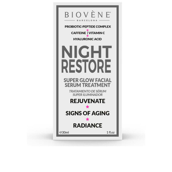 NIGHT RESTORE super glow facial serum treatment 30 ml