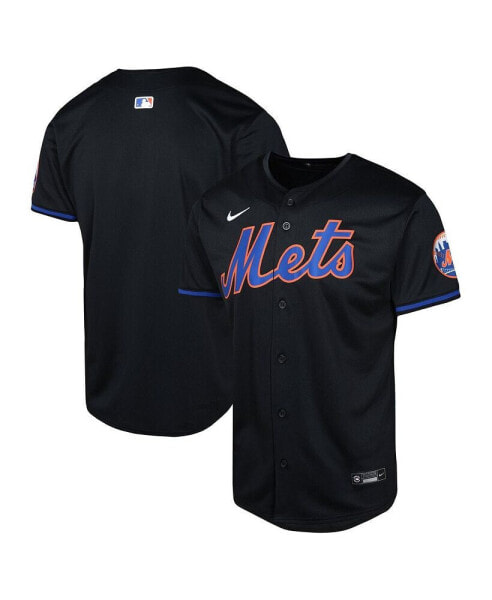 Big Boys and Girls Black New York Mets Alternate Limited Jersey