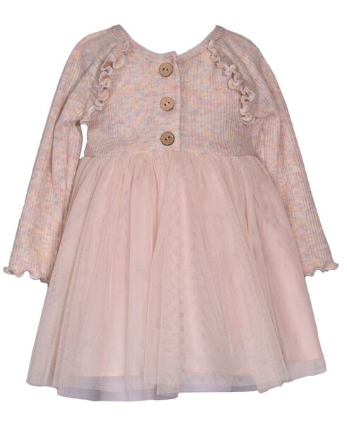 Baby Girls Long Sleeve Tulle Skirt Dress