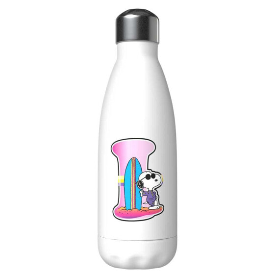 SNOOPY Letter I Customized Stainless Steel Bottle 550ml