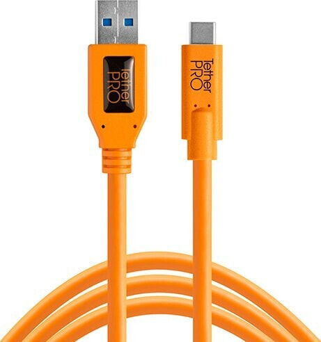 Tether Tools USB-A - USB-C 4.6 m Pomarańczowy (TET-CUC3215-ORG)