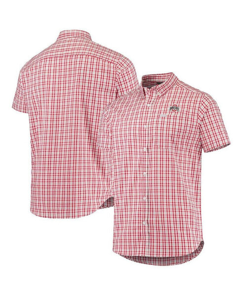 Рубашка мужская Columbia Ohio State Buckeyes Rapid Rivers Scarlet Button-Down