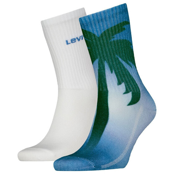 LEVI´S UNDERWEAR Summer Print short socks 2 units