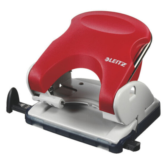 Esselte Leitz Topstyle Desktop perforator - 25 sheets - Red - 8 cm - 300 g - 112.00 x 64.00 x 105.00 mm