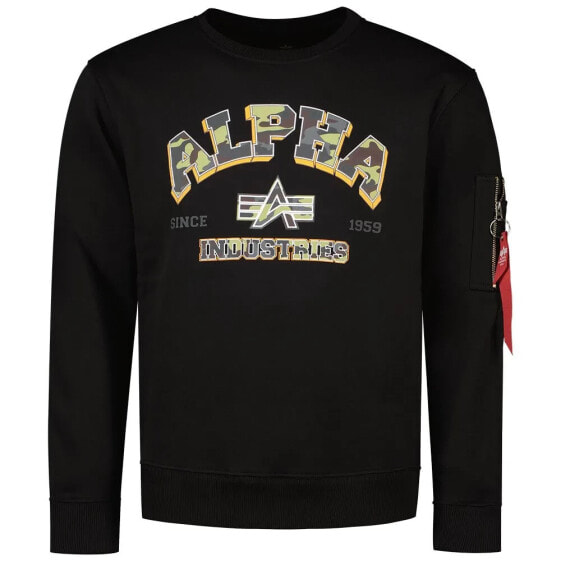 ALPHA INDUSTRIES College Camo Sweater