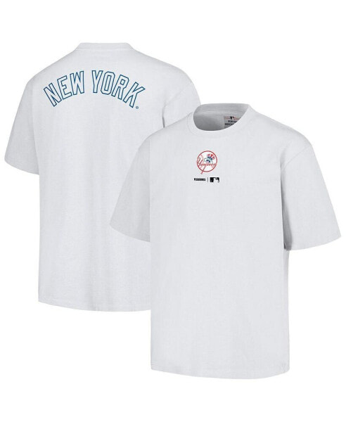 Men's White New York Yankees Mascot T-shirt