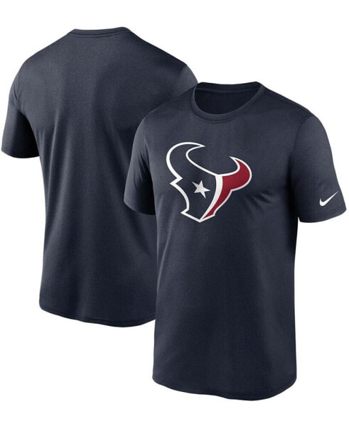 Men's Big and Tall Navy Houston Texans Logo Essential Legend Performance T-Shirt