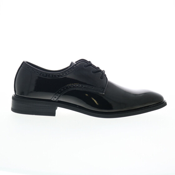 La Milano Payton A11875 Mens Black Extra Wide 3E Oxfords Plain Toe Shoes