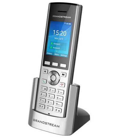 Grandstream WP820 - IP Phone - Black - Silver - Wireless handset - Android - 2 lines - 500 entries