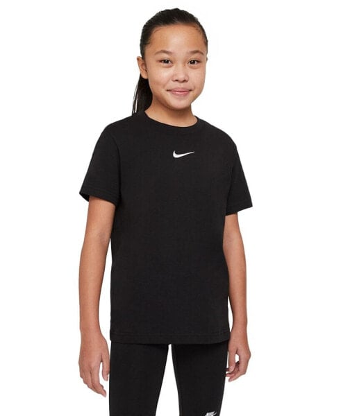 Sportswear Big Girls Cotton Swoosh T-Shirt