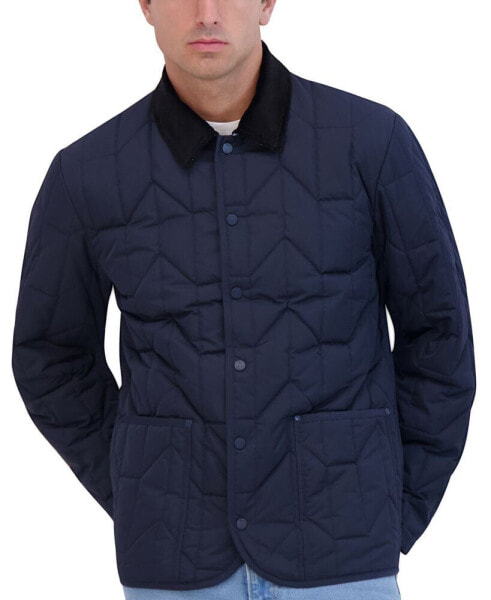 Men's Quilted Snap-Front Weather-Resistant Chore Jacket