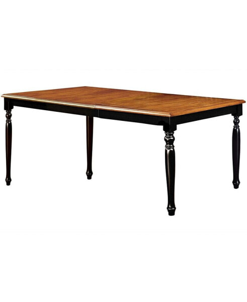 Kasparan Solid Wood Rectangular Dining Table with Leaf