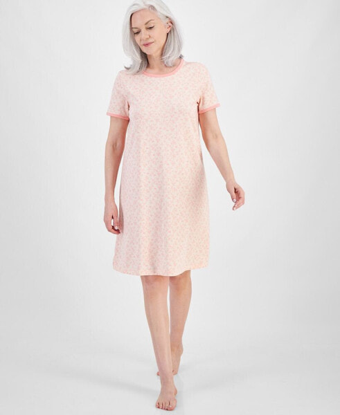 Women's Short-Sleeve Sleep Shirt, Created for Macy's
