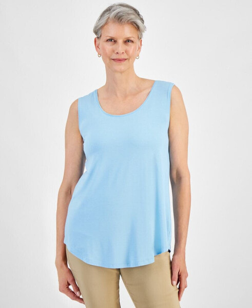 Women's Scoop-Neck Sleeveless Tank Top, Regular & Petite, Created for Macy's