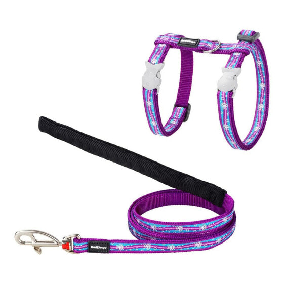 Cat Harness Red Dingo Style Purple Blue Unicorn Strap