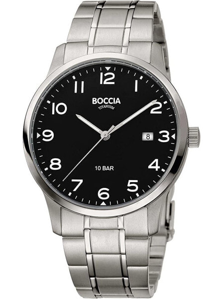 Boccia 3621-01 men`s watch titanium 40mm 10ATM