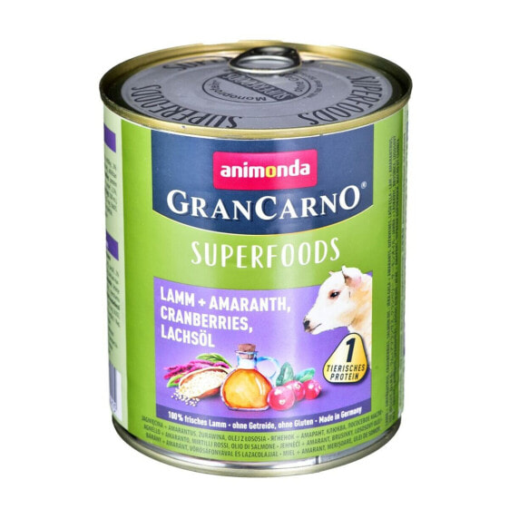 Wet food Animonda GranCarno Superfoods Blueberry Lamb