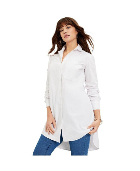 Plus Size June + Vie Poplin La Vie Tunic