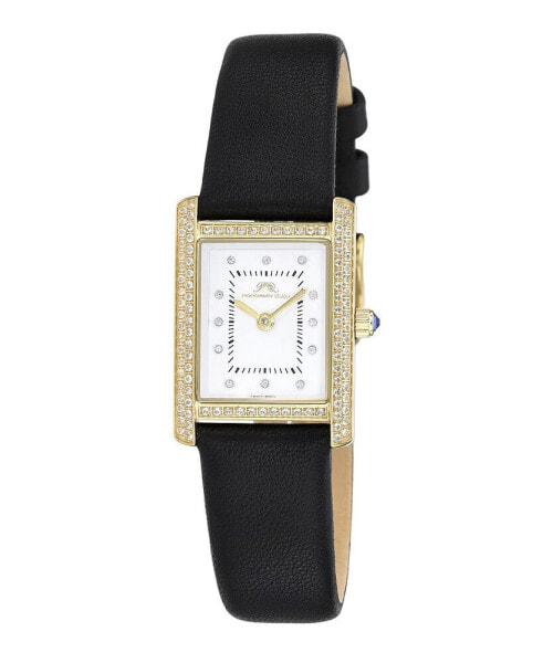 Women's Karolina Diamond Genuine Leather Band Watch 1084AKAL