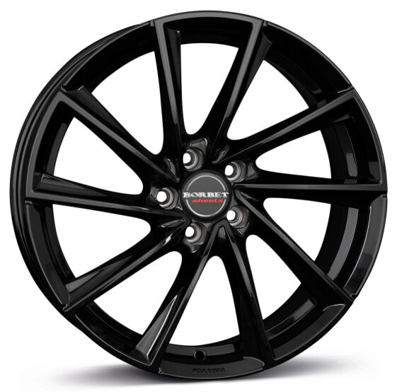 Колесный диск литой Borbet VTX black glossy 9.5x19 ET45 - LK5/112 ML66.5