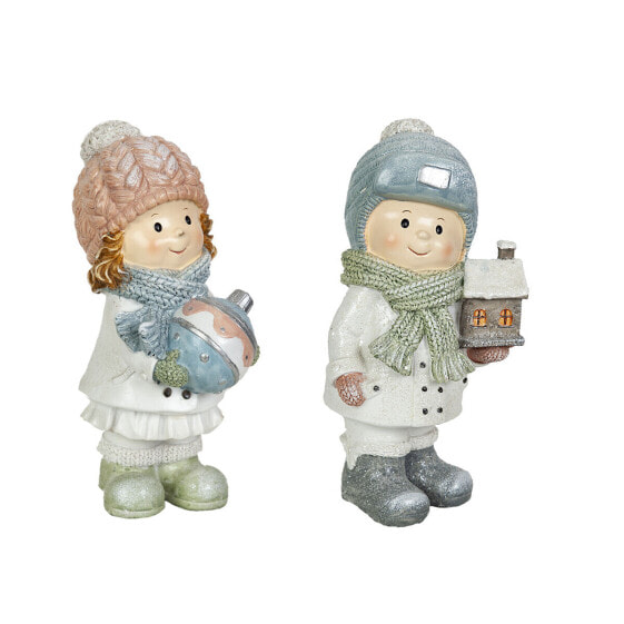 Set of Figures Romimex Multicolour Resin Pair Toys 14 x 26 x 13 cm (2 Pieces)